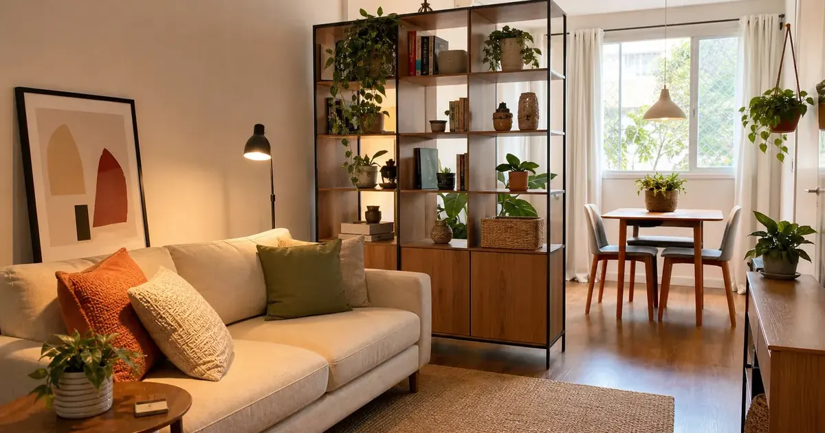 Apartamento pequeno com personalidade sem virar bagunça