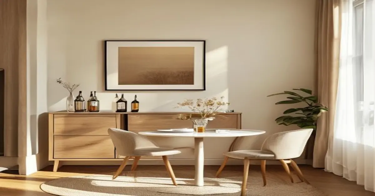 Bar para sala de jantar pequena que não vira vitrine