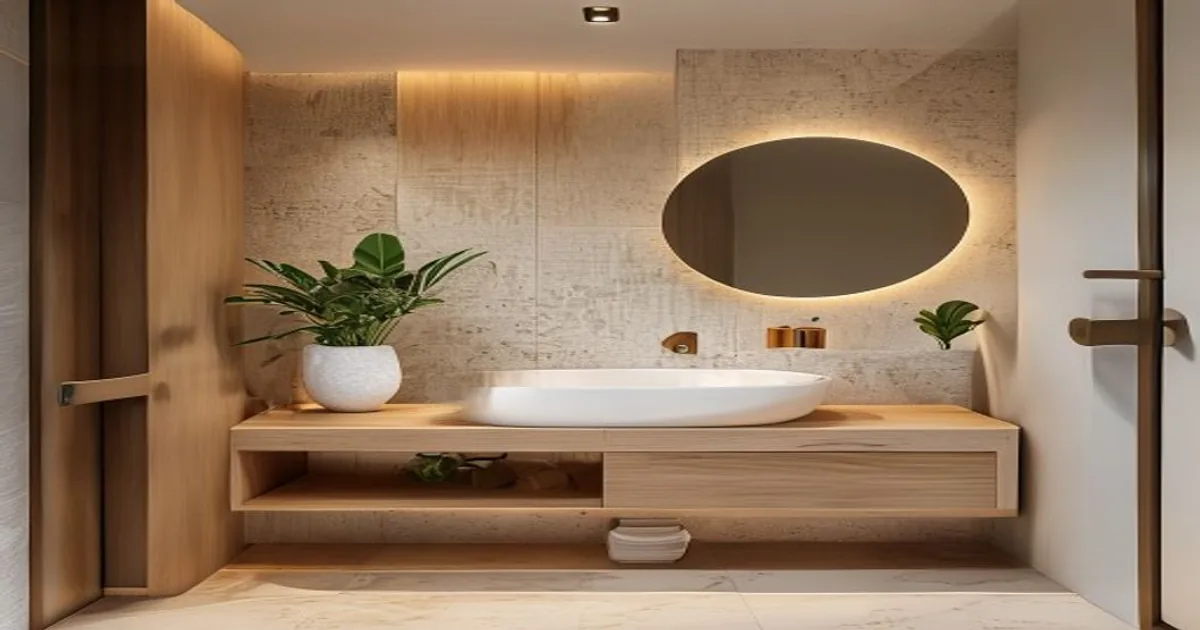 Lavabo pequeno moderno sem reforma e fácil de manter